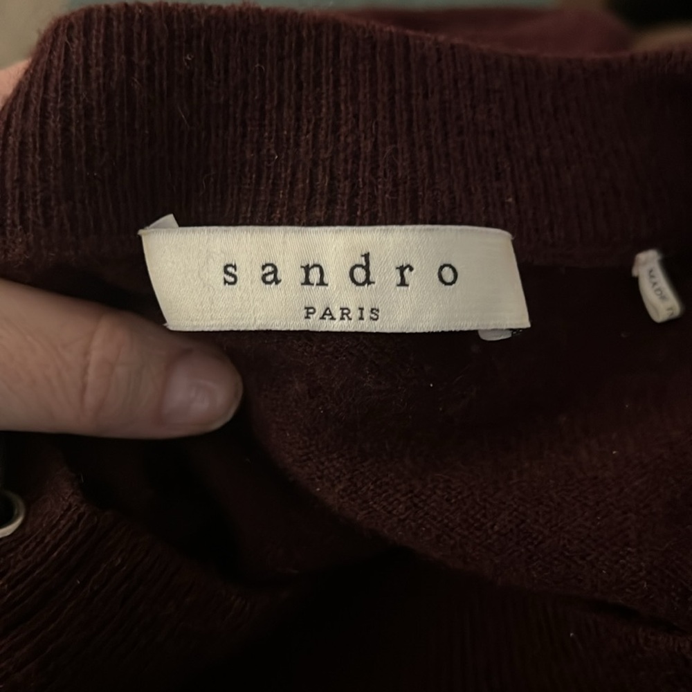 Sandro Paris Cashmere Sweater Women’s Small - Picture 7 of 10
